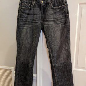 Black factory distressed denim men jeans 34 x 32